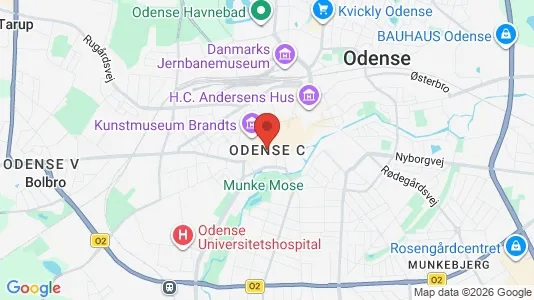 Apartments for rent i Odense V - kort over placeringen
