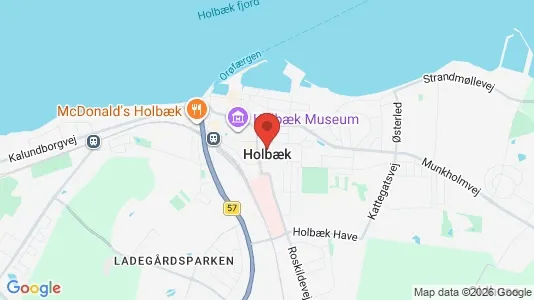 Houses for rent i Holbæk - kort over placeringen