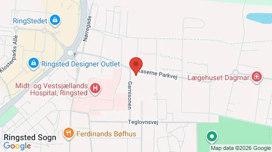 Apartments for rent i Ringsted - kort over placeringen