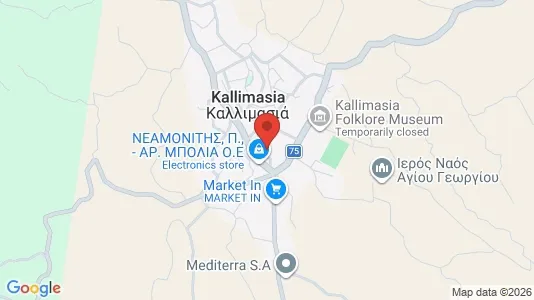 Apartments for rent i Chios - kort over placeringen