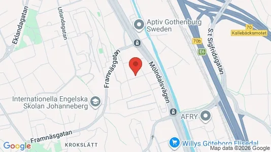 Apartments for rent i Johanneberg - kort over placeringen