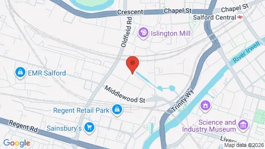 Apartments for rent i Salford - Lancashire - kort over placeringen