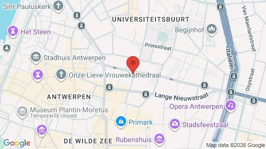 Rooms for rent i Stad Antwerp - kort over placeringen