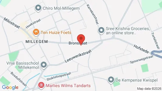 Apartments for rent i Mol - kort over placeringen