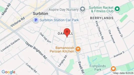 Apartments for rent i Surbiton - Surrey - kort over placeringen