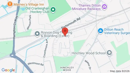 Apartments for rent i Thames Ditton - Surrey - kort over placeringen