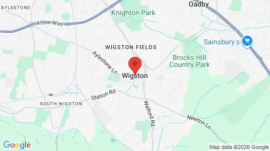 Apartments for rent i Wigston - Leicestershire - kort over placeringen