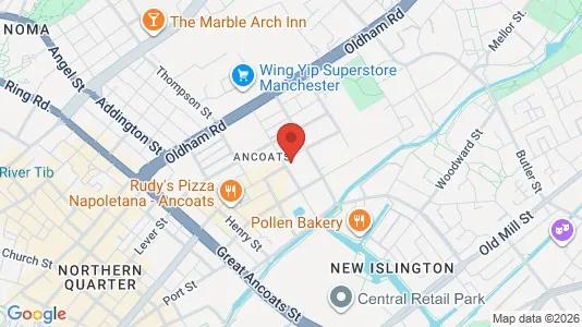 Apartments for rent i Manchester - Lancashire - kort over placeringen