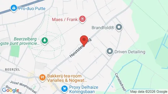 Apartments for rent i Putte - kort over placeringen