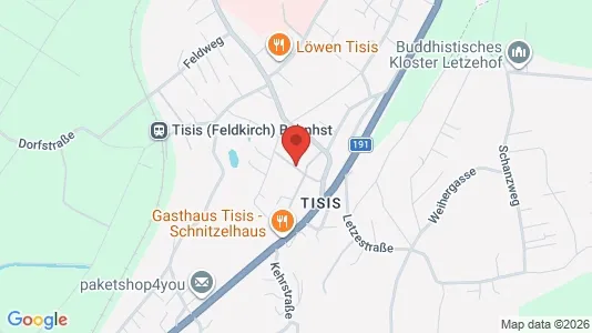 Apartments for rent i Feldkirch - kort over placeringen