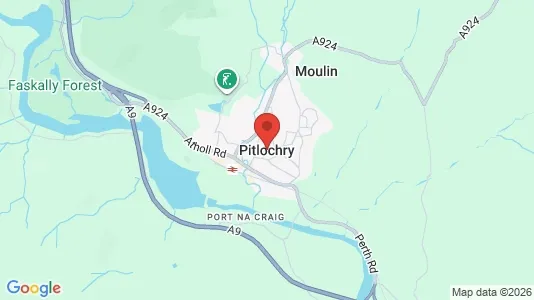 Apartments for rent i Pitlochry - Perthshire - kort over placeringen