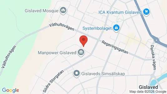 Apartments for rent i Gislaved - kort over placeringen