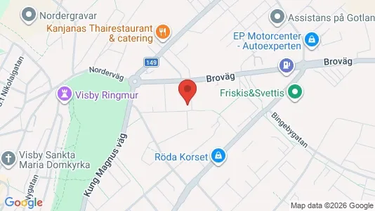 Apartments for rent i Gotland - kort over placeringen
