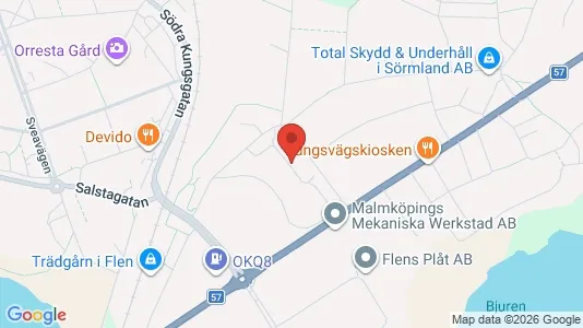 Apartments for rent i Flen - kort over placeringen