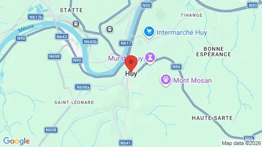 Apartments for rent i Hoei - kort over placeringen