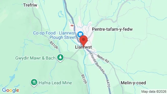 Apartments for rent i Llanrwst - Gwynedd - kort over placeringen