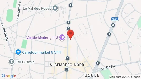 Apartments for rent i Brussels Ukkel - kort over placeringen