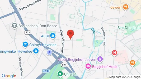 Apartments for rent i Leuven - kort over placeringen