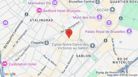 Apartments for rent i Stad Brussel - kort over placeringen