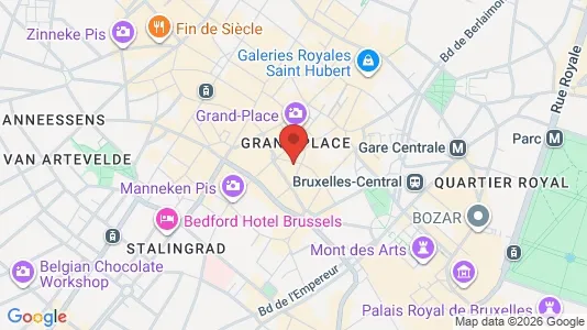 Apartments for rent i Stad Brussel - kort over placeringen