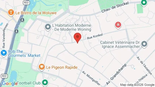 Apartments for rent i Brussels Sint-Pieters-Woluwe - kort over placeringen