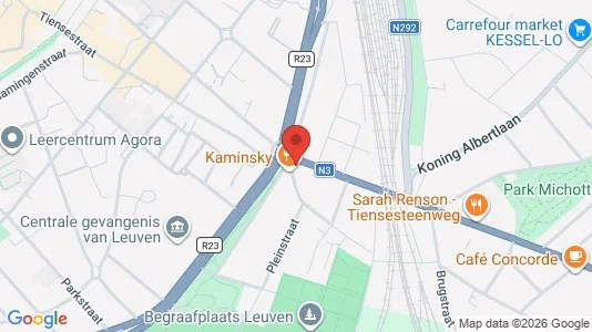 Apartments for rent i Leuven - kort over placeringen