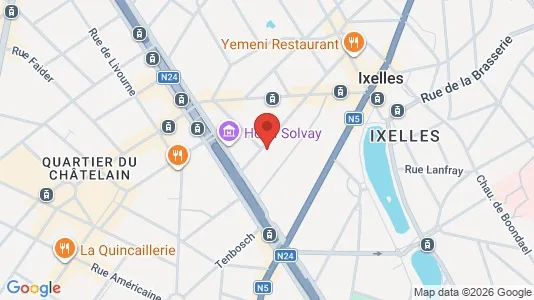 Apartments for rent i Brussels Elsene - kort over placeringen