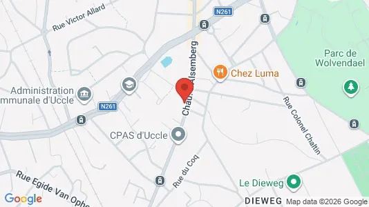 Apartments for rent i Brussels Ukkel - kort over placeringen