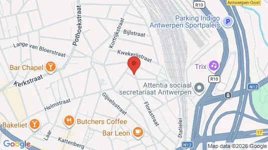 Apartments for rent i Antwerp Borgerhout - kort over placeringen