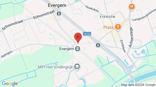 Apartments for rent i Evergem - kort over placeringen