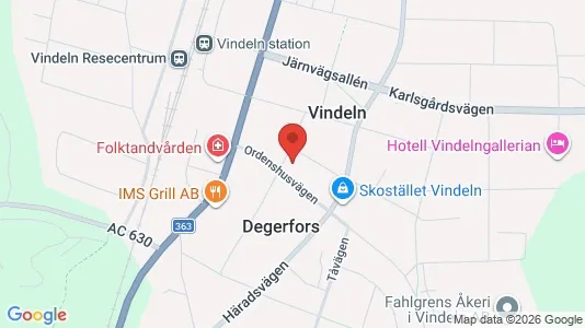 Apartments for rent i Vindeln - kort over placeringen