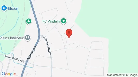 Apartments for rent i Vindeln - kort over placeringen