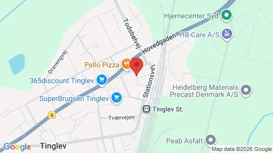 Apartments for rent i Tinglev - kort over placeringen