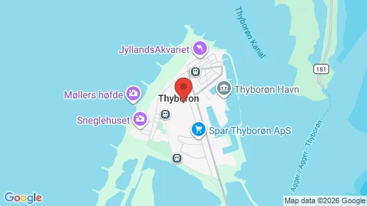 Apartments for rent i Thyborøn - kort over placeringen