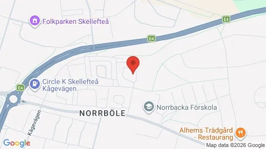 Apartments for rent i Skellefteå - kort over placeringen
