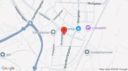 Apartments for rent i Skövde - kort over placeringen