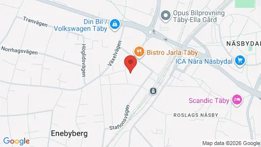 Apartments for rent i Täby - kort over placeringen