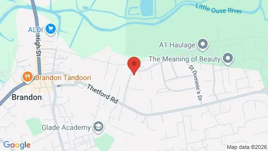 Apartments for rent i Brandon - Suffolk - kort over placeringen