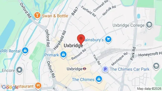 Apartments for rent i Uxbridge - Middlesex - kort over placeringen