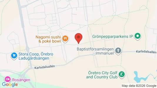 Apartments for rent i Örebro - kort over placeringen