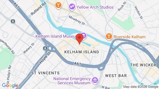 Apartments for rent i Sheffield - South Yorkshire - kort over placeringen