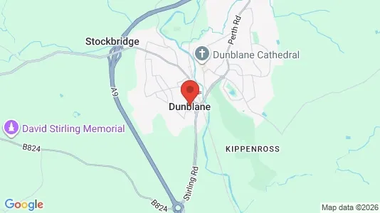 Apartments for rent i Dunblane - Perthshire - kort over placeringen