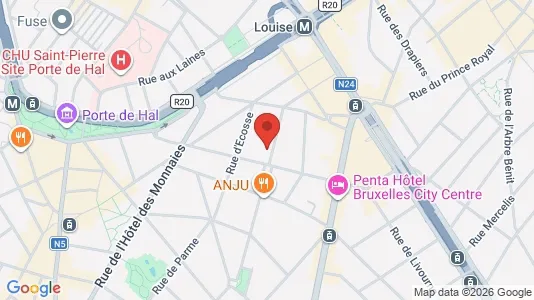 Apartments for rent i Brussels Sint-Gillis - kort over placeringen