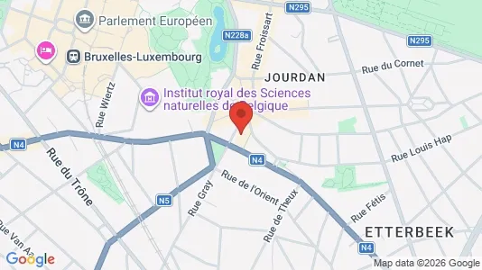 Apartments for rent i Brussels Etterbeek - kort over placeringen