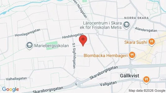 Apartments for rent i Skara - kort over placeringen