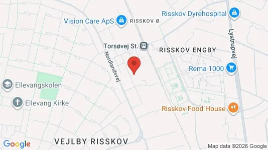 Apartments for rent i Risskov - kort over placeringen