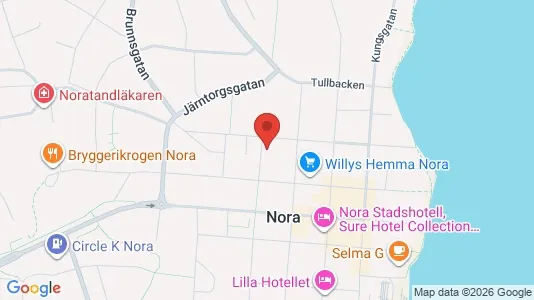 Apartments for rent i Nora - kort over placeringen