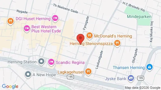 Apartments for rent i Herning - kort over placeringen