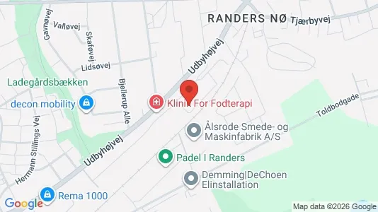 Apartments for rent i Randers NØ - kort over placeringen