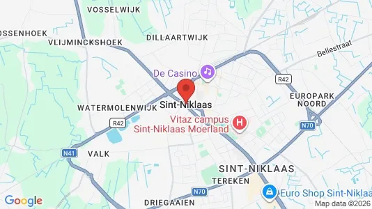 Apartments for rent i Sint-Niklaas - kort over placeringen